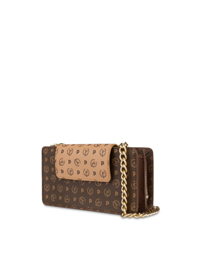 Pollini Clutch Porta Cellulare Bicolor Heritage Crema/marrone Promozione temporanea