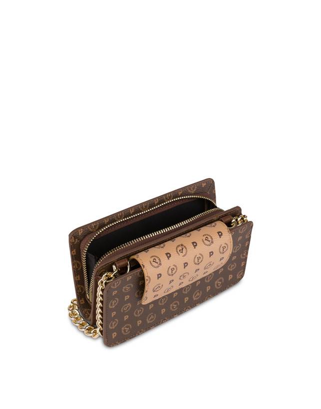 Pollini Clutch Porta Cellulare Bicolor Heritage Crema/marrone Promozione temporanea