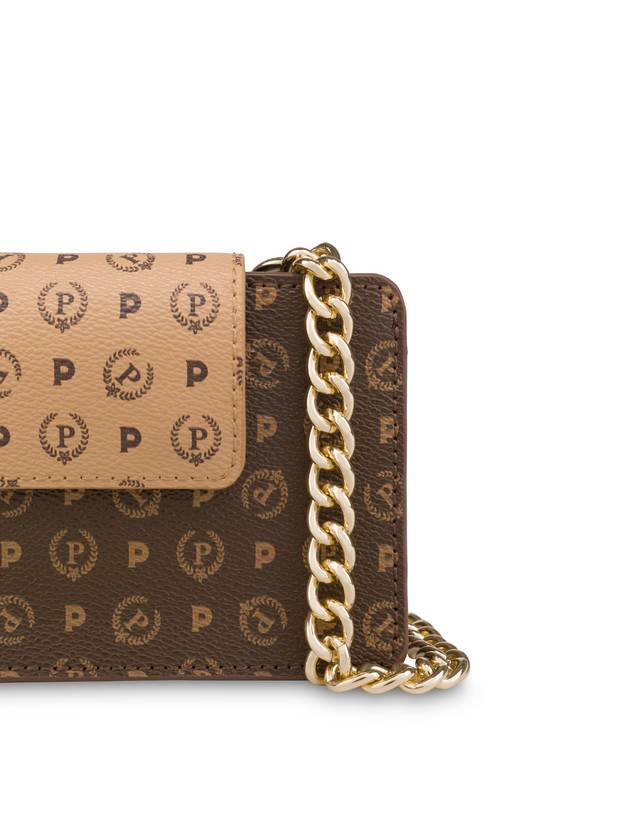 Pollini Clutch Porta Cellulare Bicolor Heritage Crema/marrone Promozione temporanea