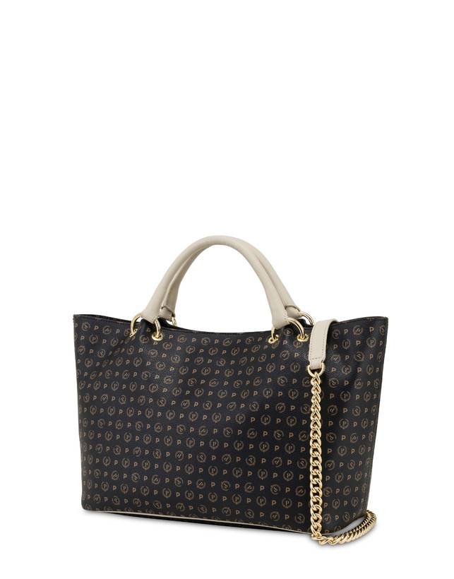 Pollini Borsa Doppio Manico In Pvc Heritage Logo Classic Offerta speciale della fabbrica