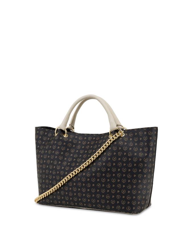 Pollini Borsa Doppio Manico In Pvc Heritage Logo Classic Offerta speciale della fabbrica