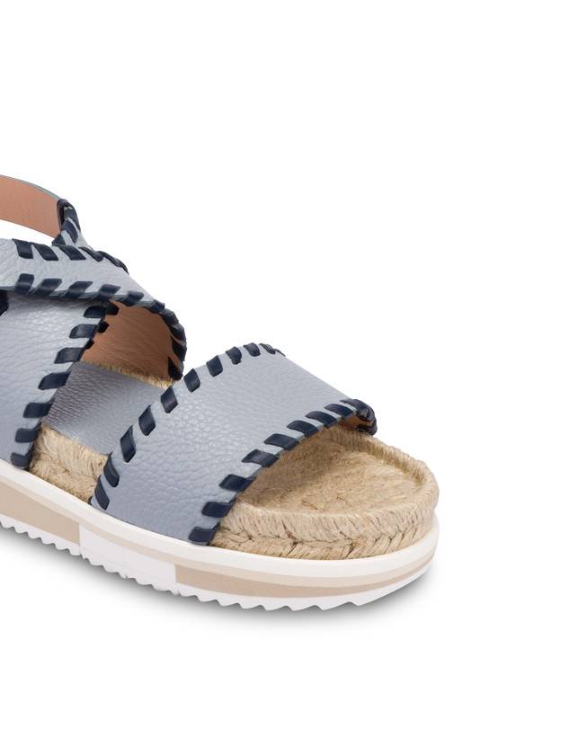 Pollini Sandali Fussbett In Vitello Decorato Flower Garden Sky/navy Trasporto libero internazionale