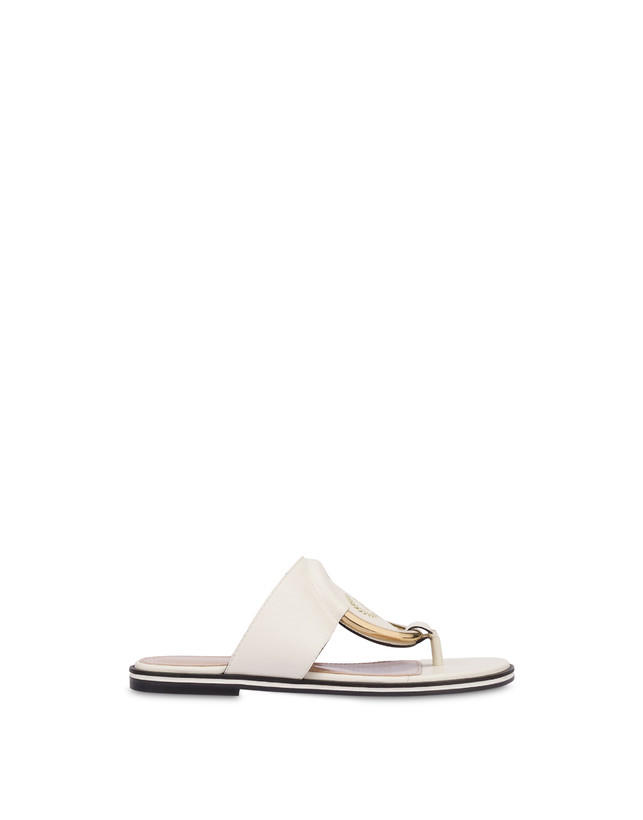 Pollini Sandali Flat Wonder Gesso Sconti questo mese