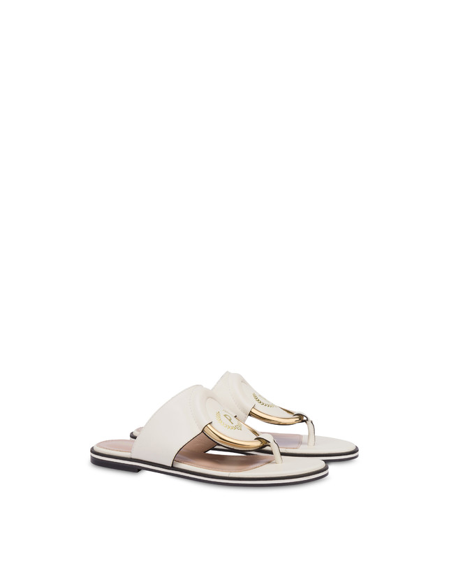 Pollini Sandali Flat Wonder Gesso Sconti questo mese