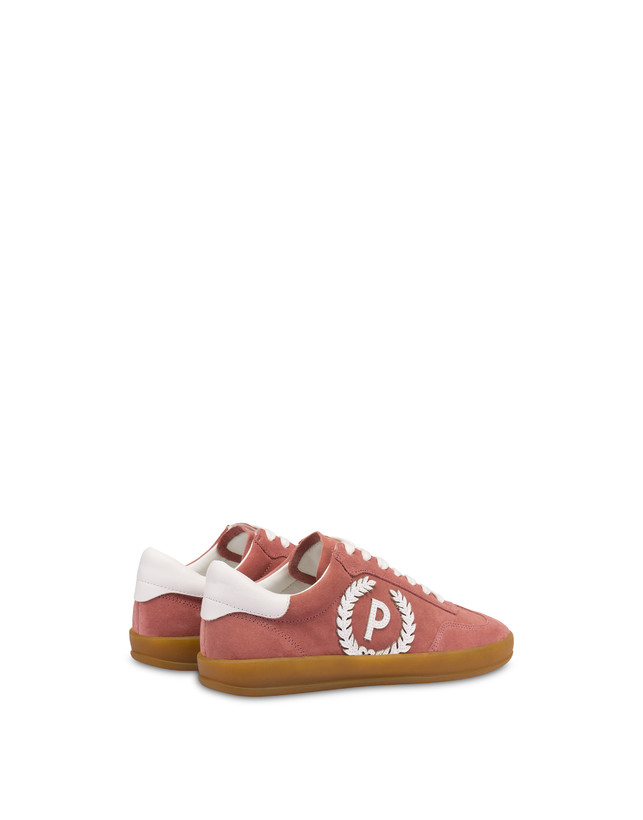 Pollini Sneakers In Crosta Venus Peonia/bianco Italia