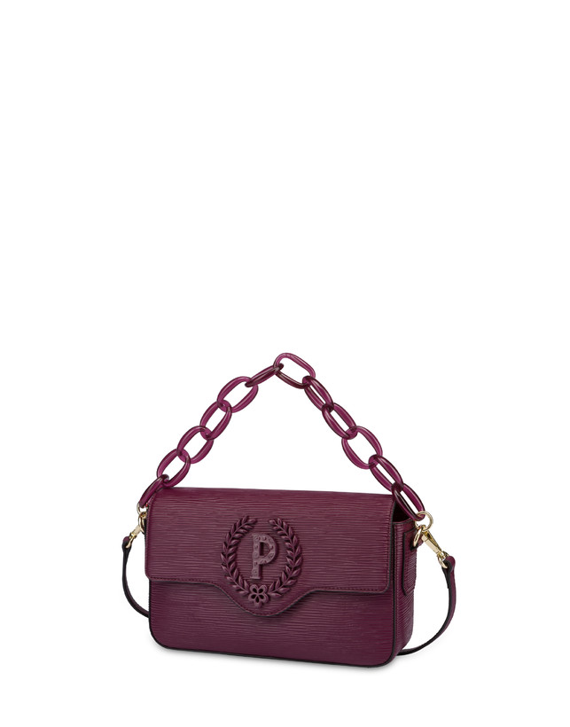 Pollini Candy Bag Con Maxi Catena Burgundy Spedizione Gratuita