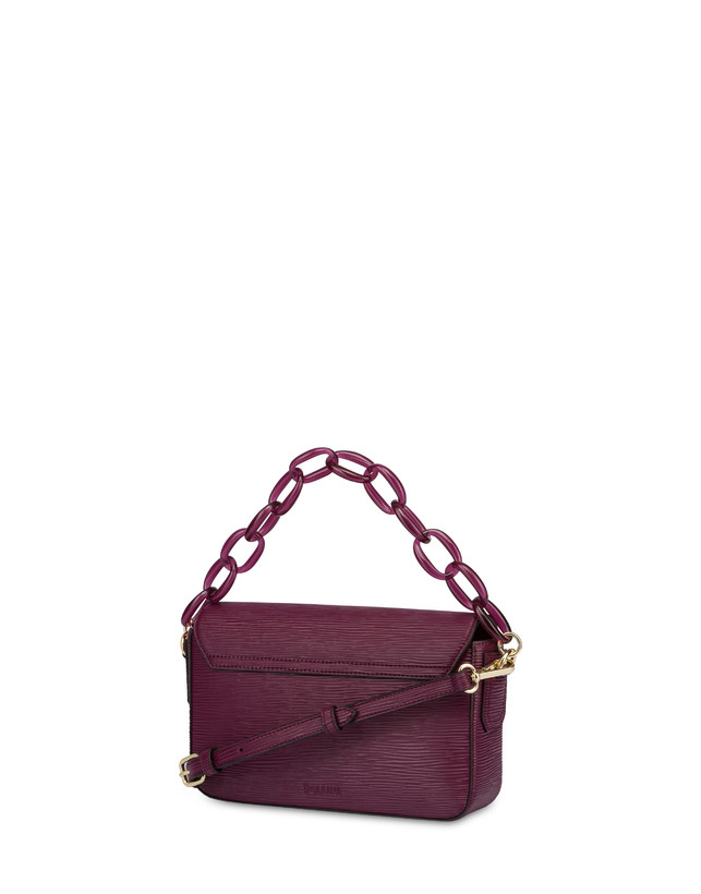 Pollini Candy Bag Con Maxi Catena Burgundy Spedizione Gratuita