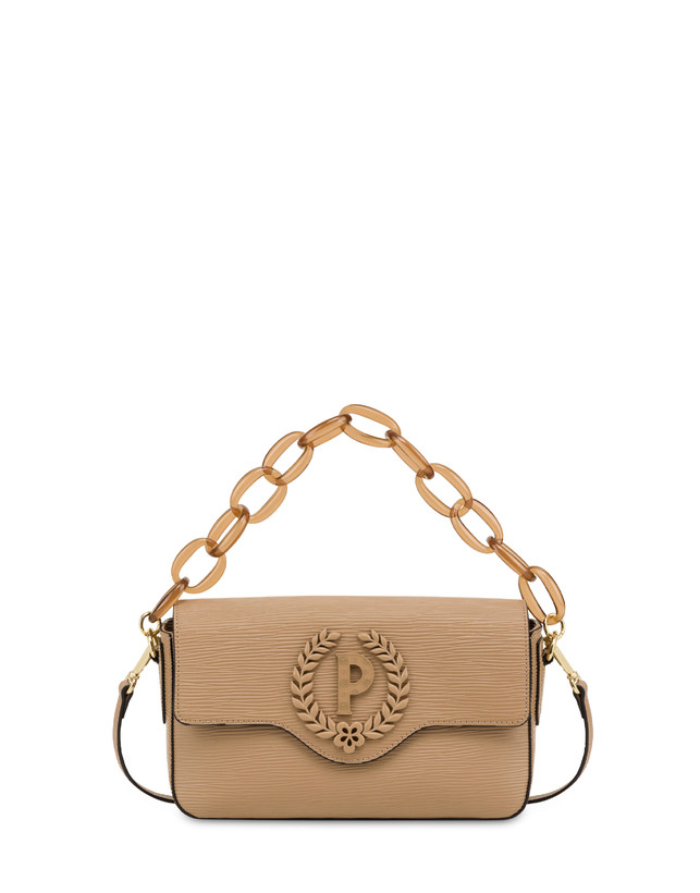 Pollini Candy Bag Con Maxi Catena Taupe Pezzi Unici