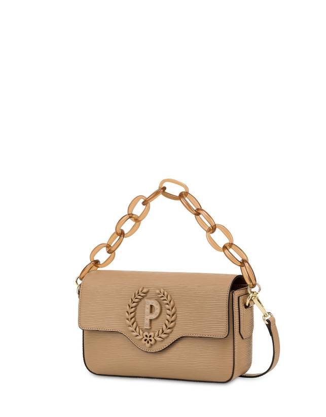 Pollini Candy Bag Con Maxi Catena Taupe Pezzi Unici