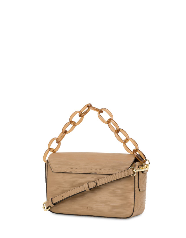 Pollini Candy Bag Con Maxi Catena Taupe Pezzi Unici