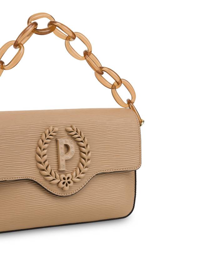 Pollini Candy Bag Con Maxi Catena Taupe Pezzi Unici