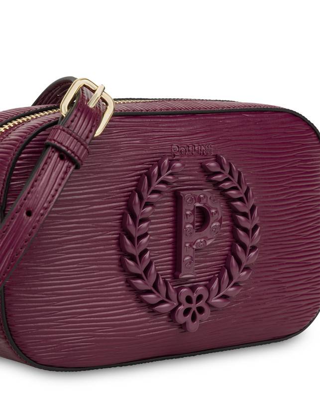 Pollini Camera Bag Enamel Allure Burgundy Soddisfazione Garantita