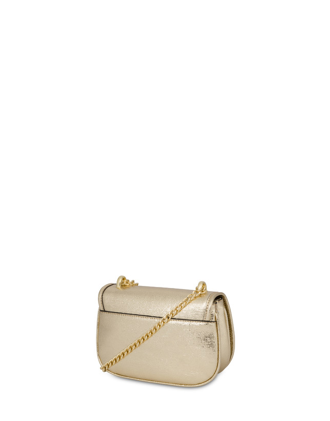 Pollini Mini Borsa Laminata Sara Oro Shopping Online