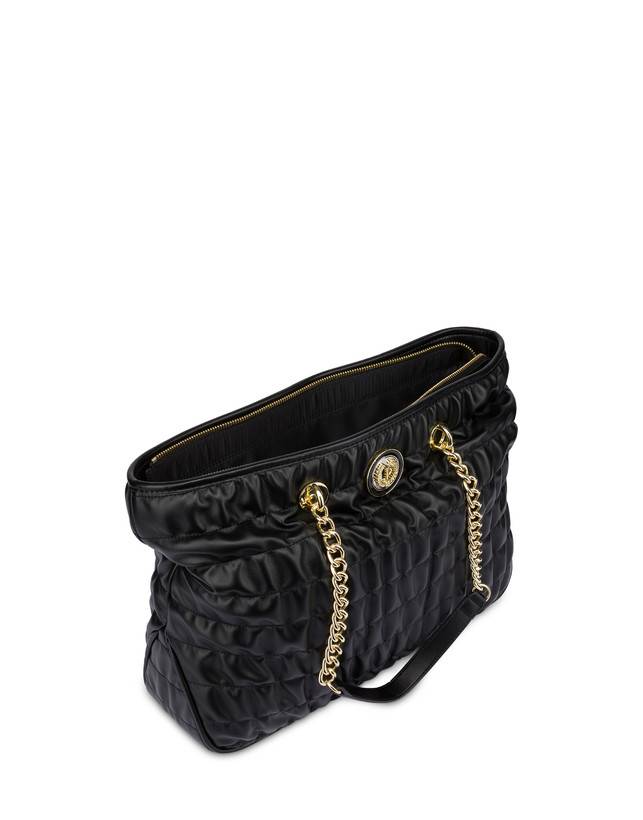 Pollini Borsa Doppio Manico Wrinky Nero/nero Prezzo Ridotto