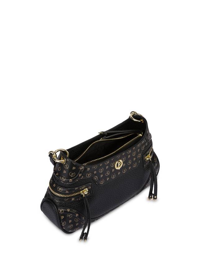 Pollini Borsa A Spalla Zipper Nero/nero Presa