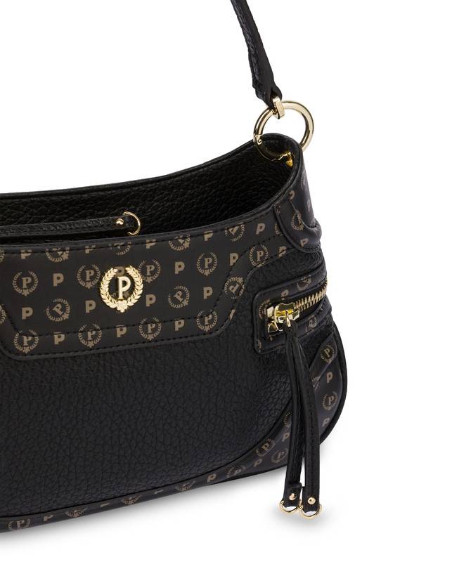 Pollini Borsa A Spalla Zipper Nero/nero Presa