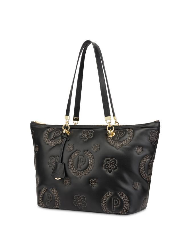 Pollini Shopping Bag Con Manici Intercambiabili Puffy Heritage Nero/nero/nero Economico