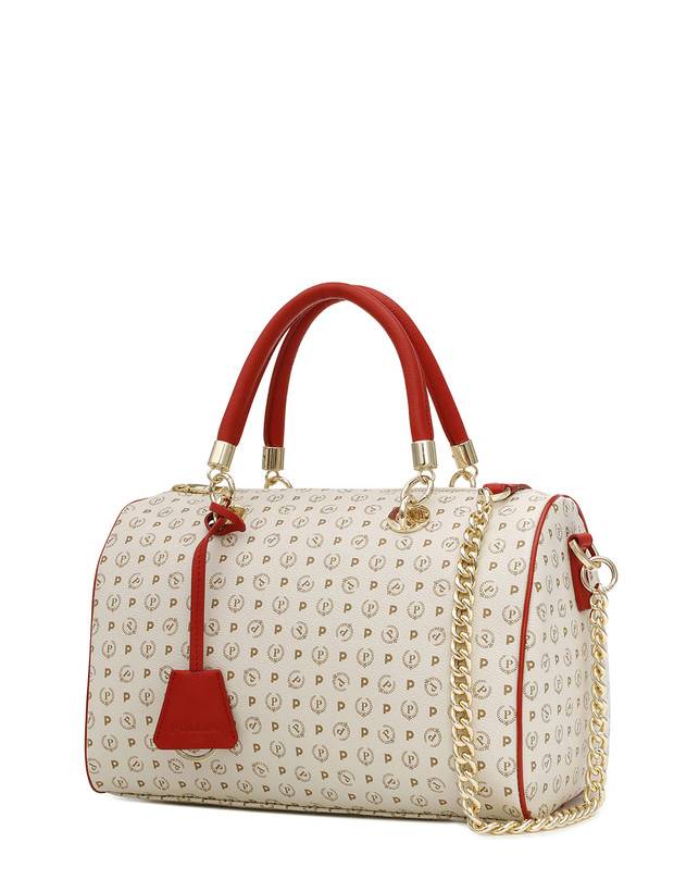 Pollini Borsa Bauletto Heritage Logo Classic Avorio/lacca Offerte