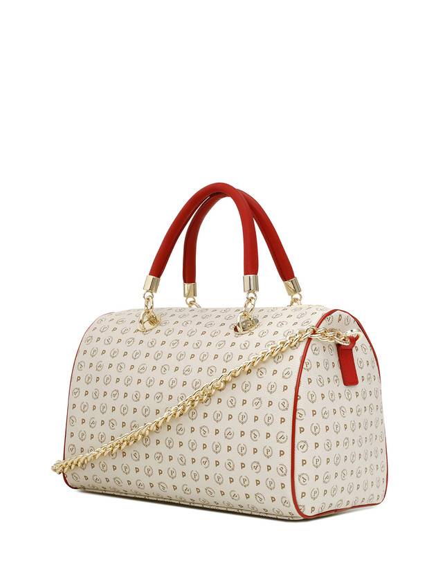 Pollini Borsa Bauletto Heritage Logo Classic Avorio/lacca Offerte