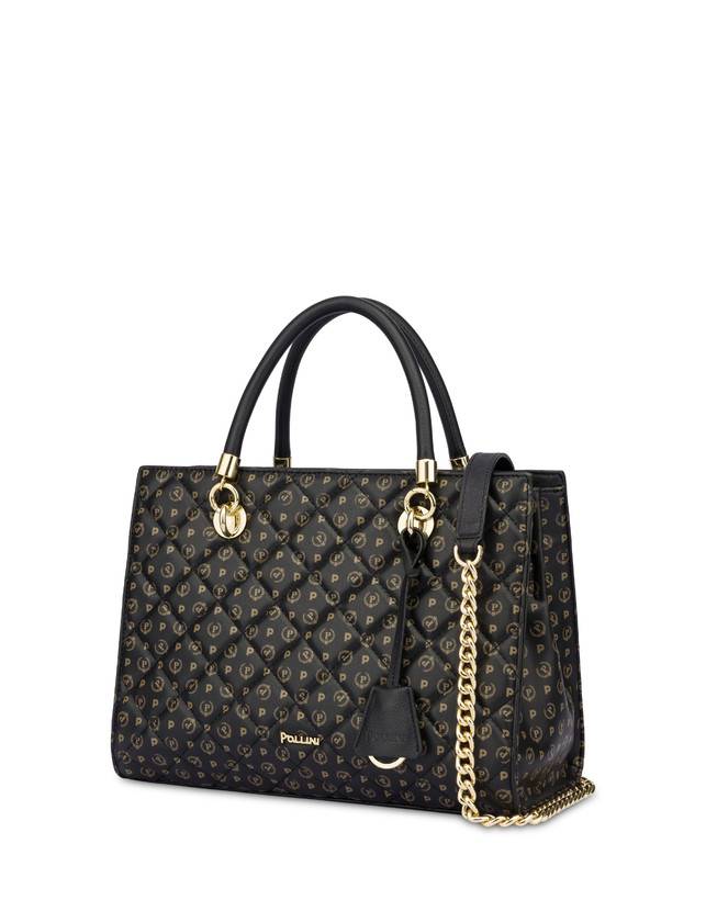 Pollini Shopping Bag Heritage Matelassé Nero/nero Sconto di tempo limitato