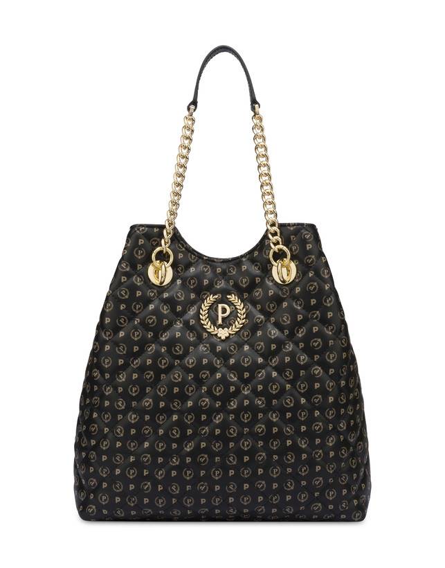 Pollini Borsa Doppio Manico Heritage Matelassé Nero/nero Comprare a buon mercato