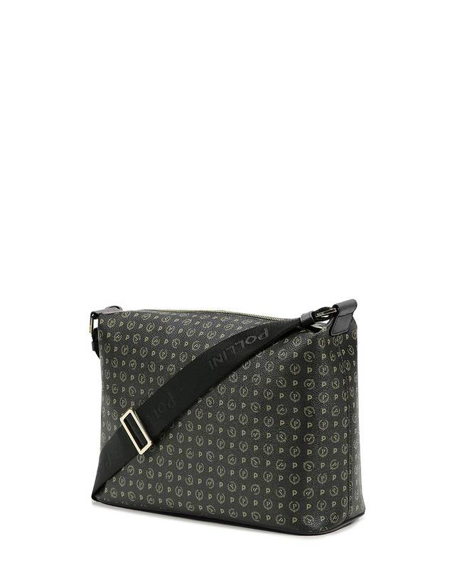 Pollini Borsa Hobo Heritage Logo Classic Nero/nero Flash Sale