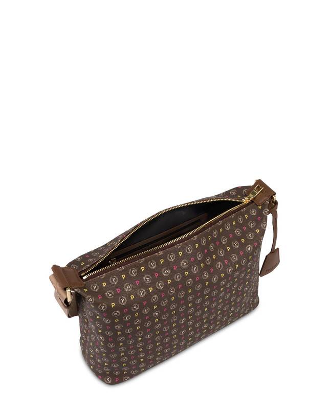 Pollini Borsa Hobo Heritage Logo Classic Multicolor/marrone Offerta esclusiva