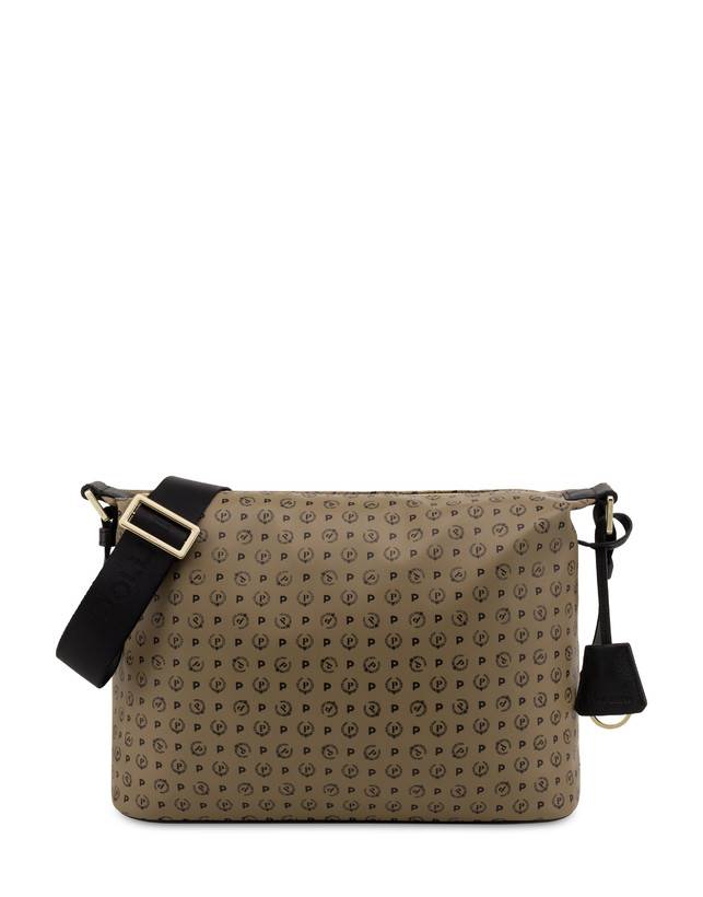 Pollini Borsa A Spalla Heritage Soft Touch Taupe/nero Black Friday