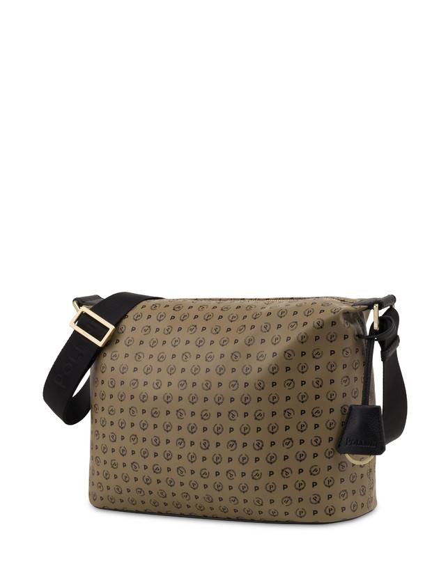 Pollini Borsa A Spalla Heritage Soft Touch Taupe/nero Black Friday