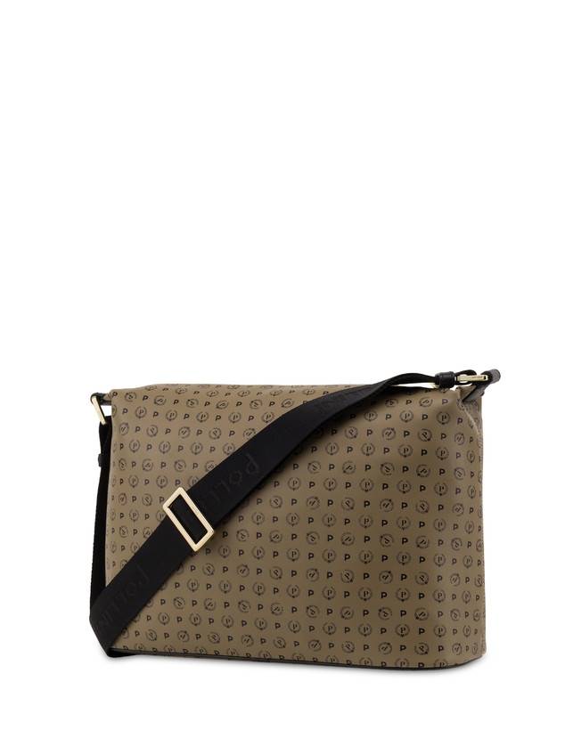 Pollini Borsa A Spalla Heritage Soft Touch Taupe/nero Black Friday