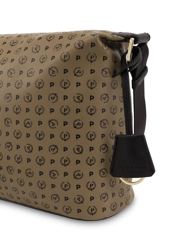 Pollini Borsa A Spalla Heritage Soft Touch Taupe/nero Black Friday
