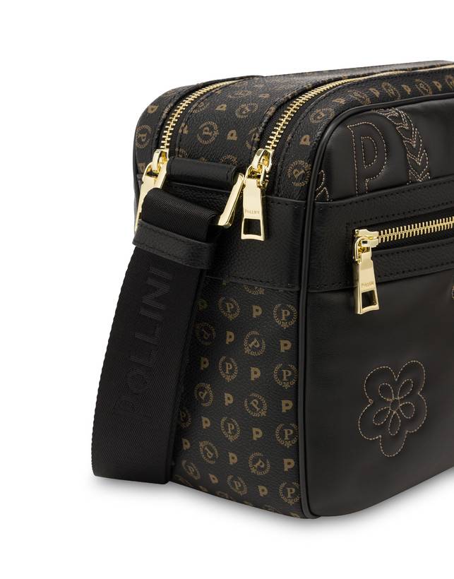 Pollini Borsa A Tracolla Puffy Heritage Nero/nero/nero Offerta per la Festa della Mamma