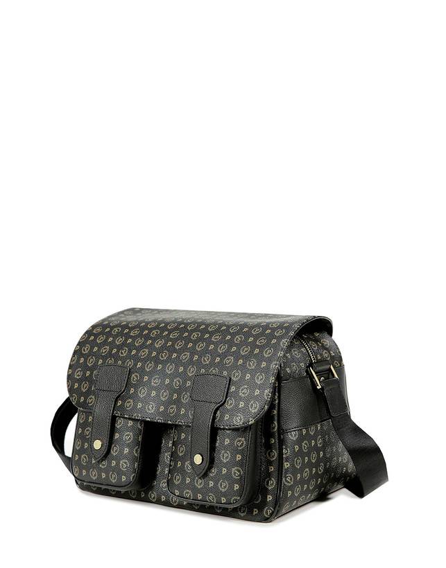 Pollini Borsa A Spalla Multitasche Heritage Logo Classic Nero/nero Offerta San Valentino