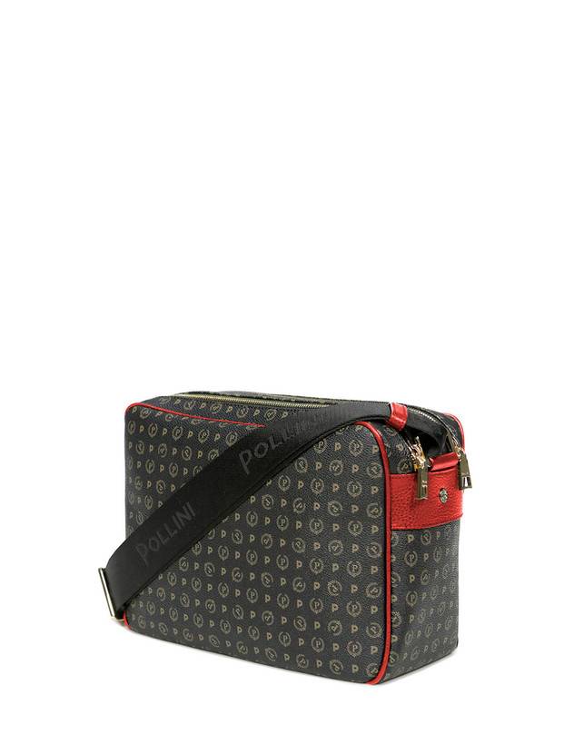 Pollini Borsa A Spalla Heritage Logo Classic Nero/lacca Offerta Anniversario