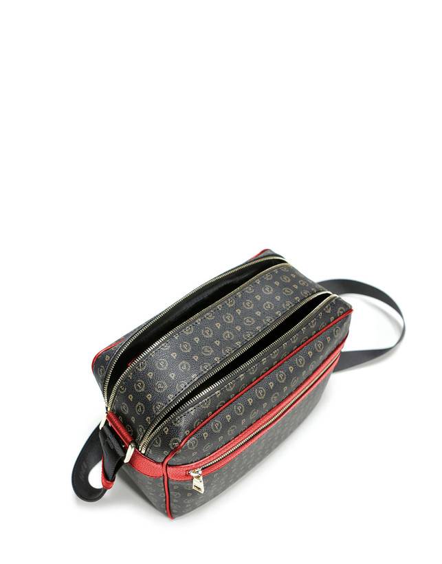 Pollini Borsa A Spalla Heritage Logo Classic Nero/lacca Offerta Anniversario