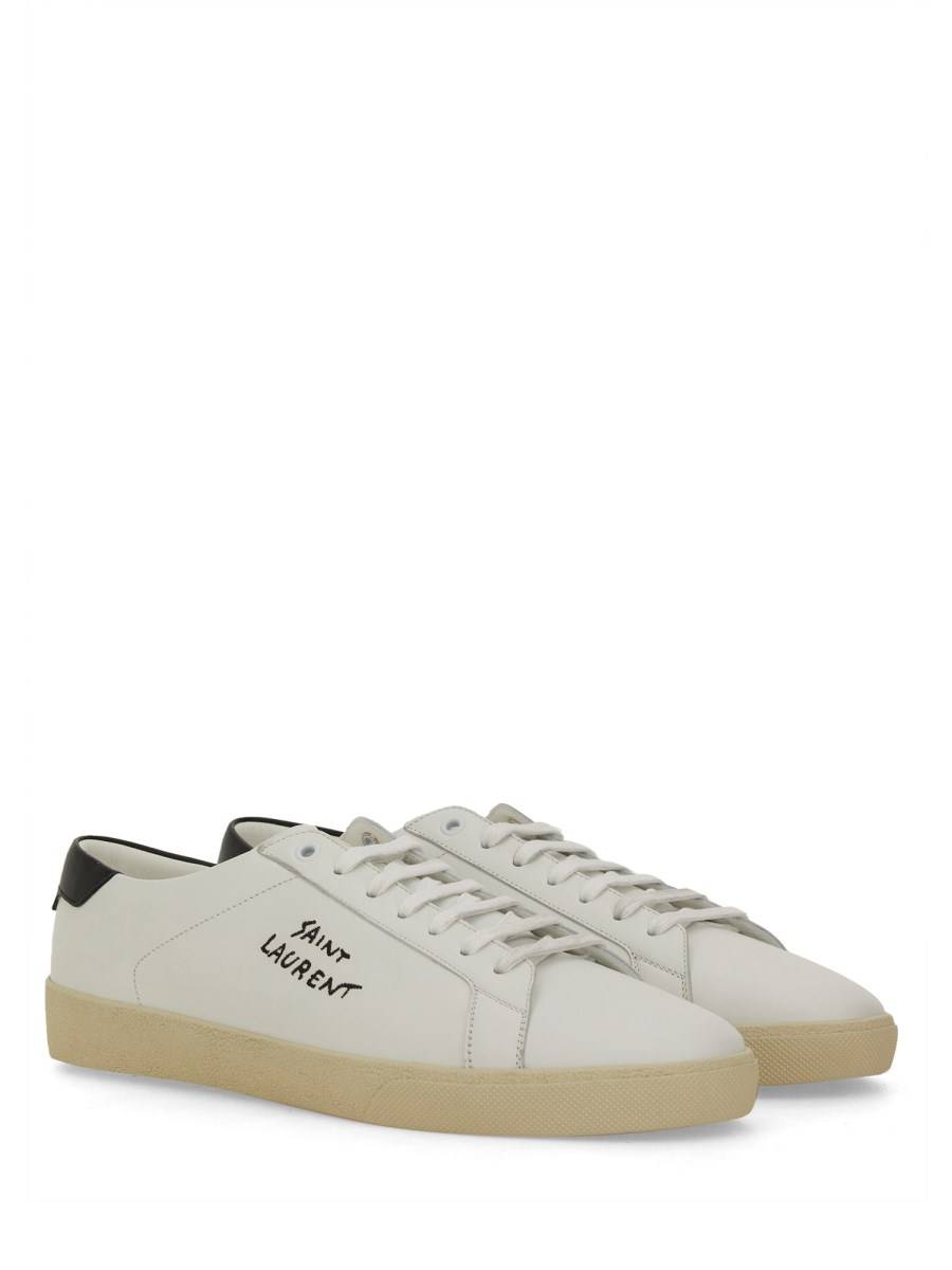 SAINT LAURENT SNEAKERS COURT SL/06 IN PELLE Saldi Di Fabbrica