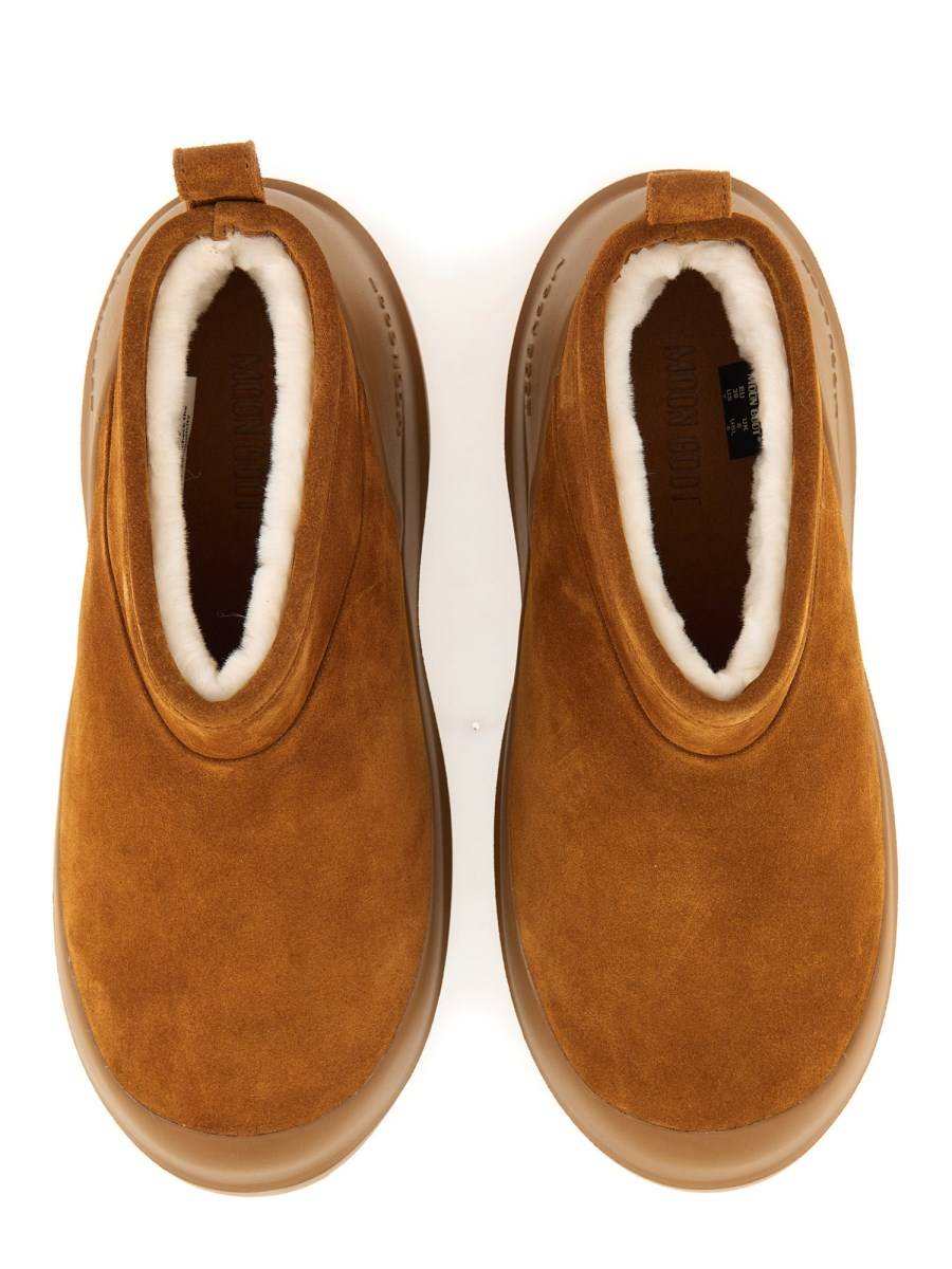 MOON BOOT STIVALE LUNA LOW IN PELLE SCAMOSCIATA Vendite Flash