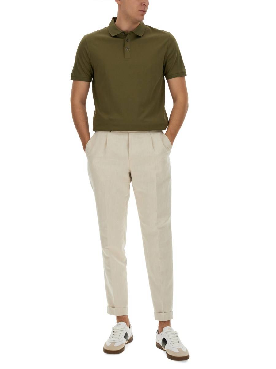 BOSS CAMEL POLO IN COTONE Presa