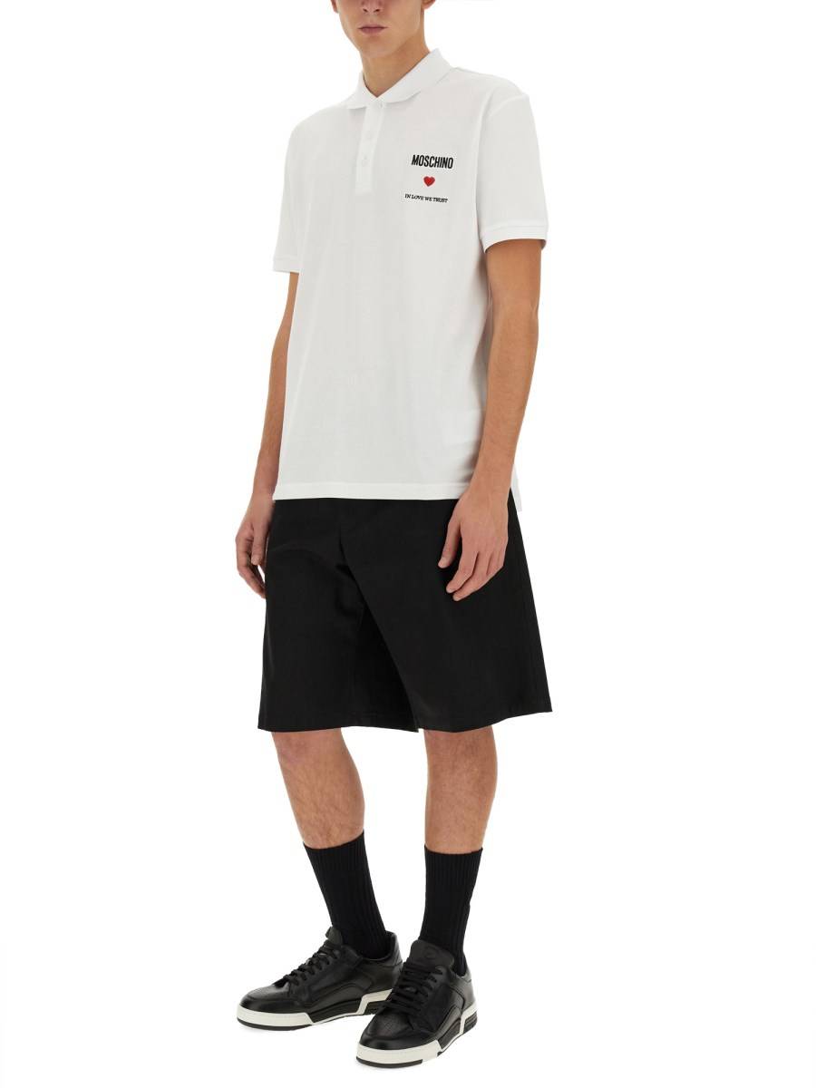 MOSCHINO POLO CON LOGO Economico