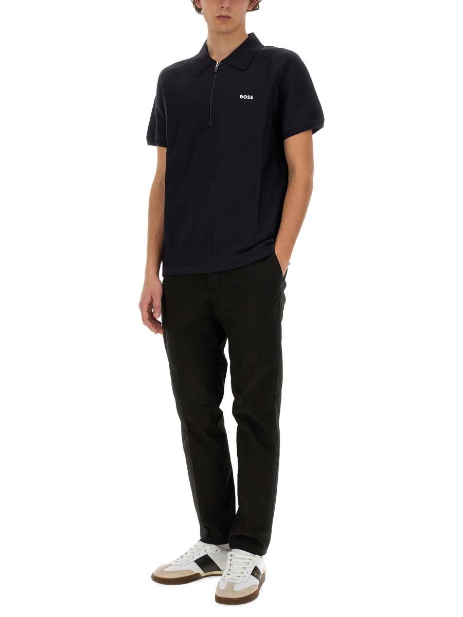 BOSS POLO CON ZIP Nuovo