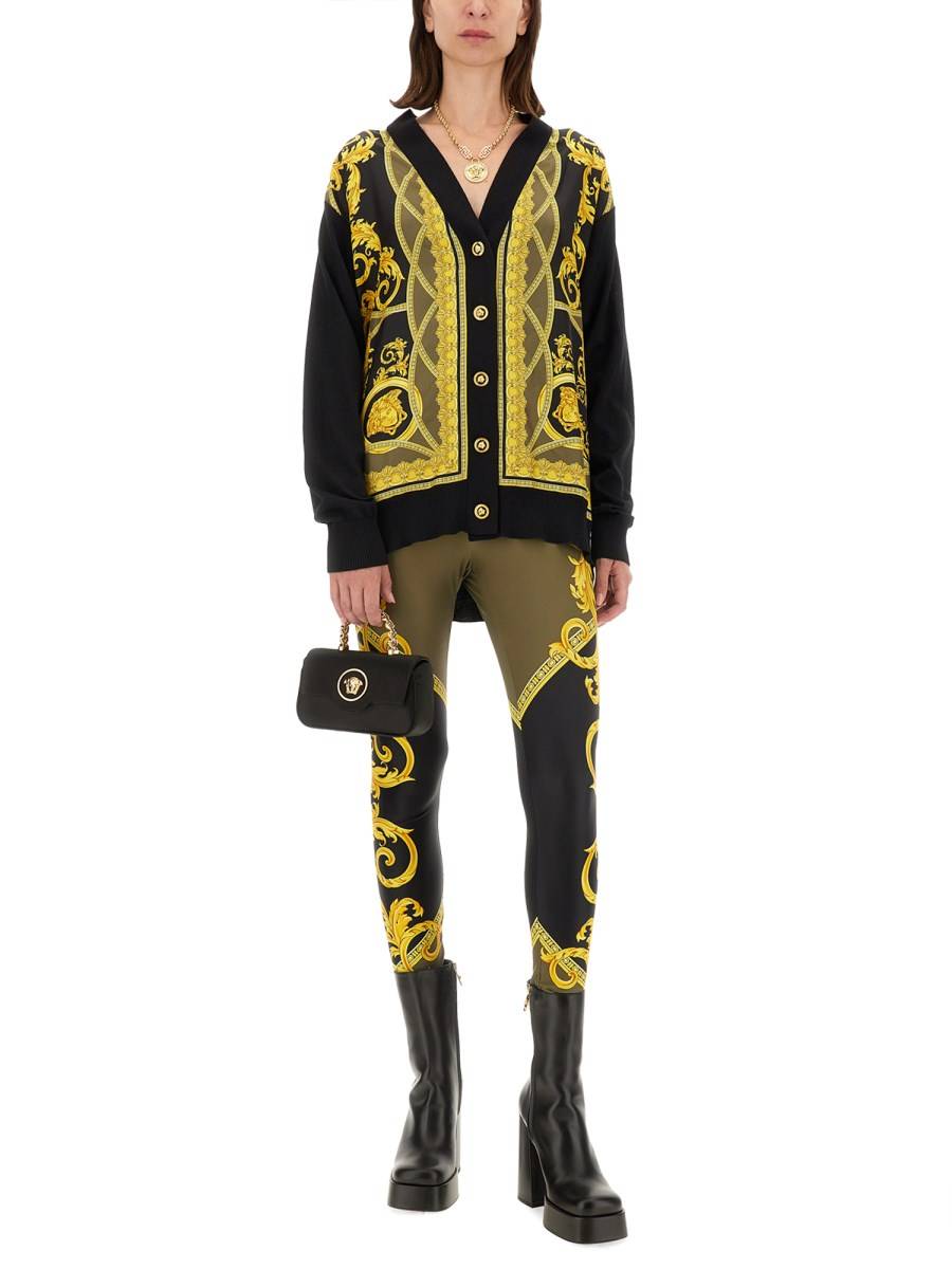VERSACE MAGLIA IN TWILL DI SETA COUPE DES DIEUX ACQUISTA ORA