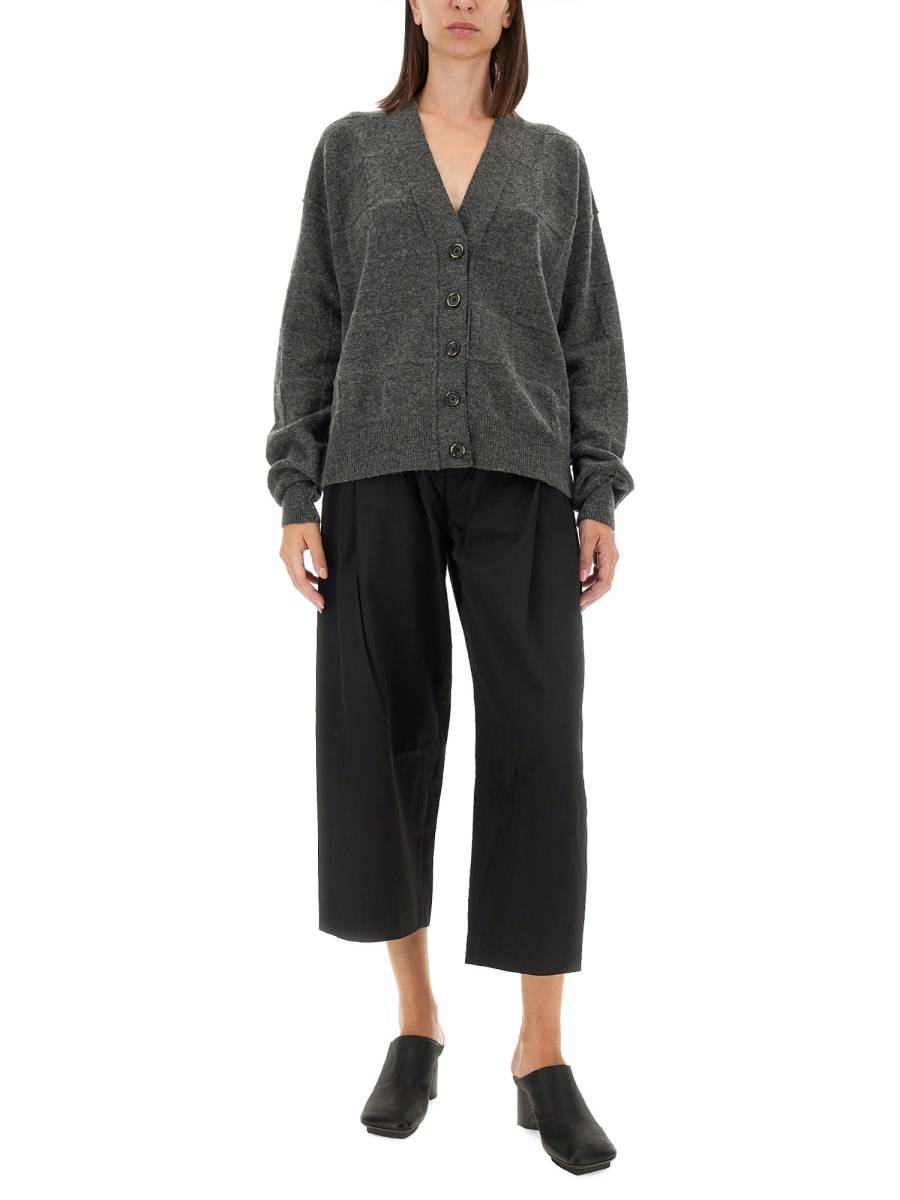 UMA WANG CARDIGAN IN MISTO LANA CON SCOLLO A V Promozione
