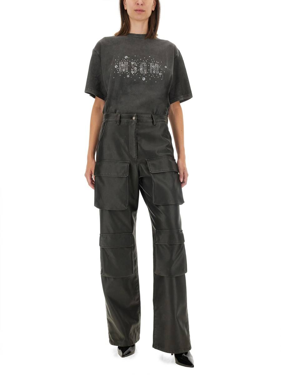 MSGM T-SHIRT IN JERSEY DI COTONE CON LOGO Acquista Ora