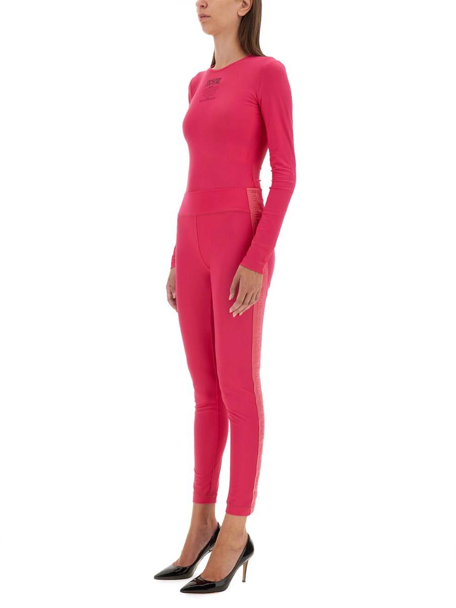 VERSACE JEANS COUTURE LEGGINGS CON LOGO Offerta