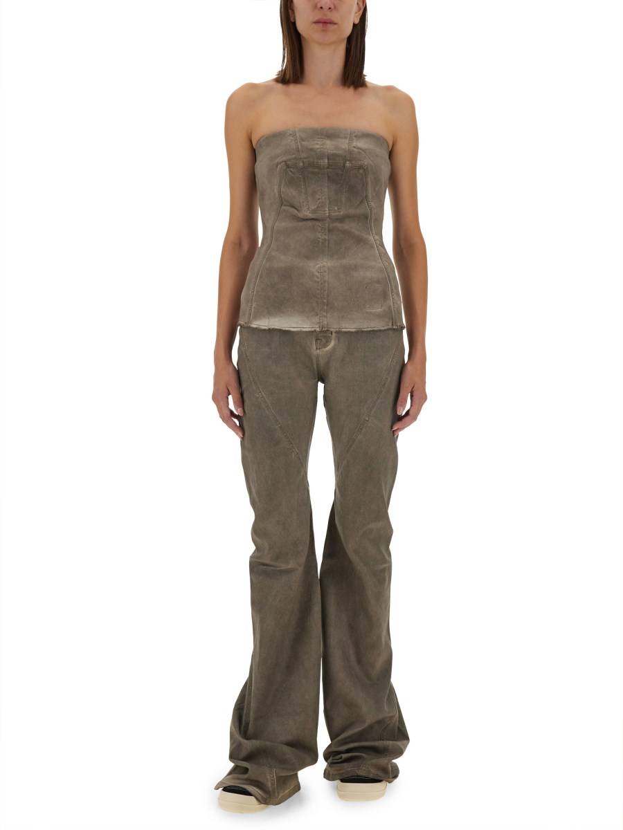 RICK OWENS DRKSHDW TOP BUSTIER Nuova