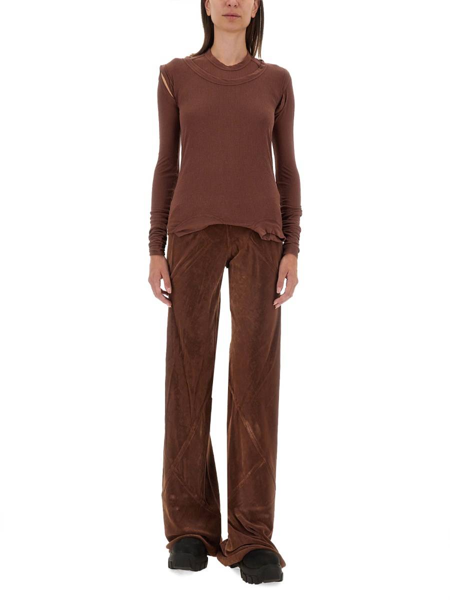 RICK OWENS T-SHIRT IN SETA E VISCOSA Affare Del Giorno