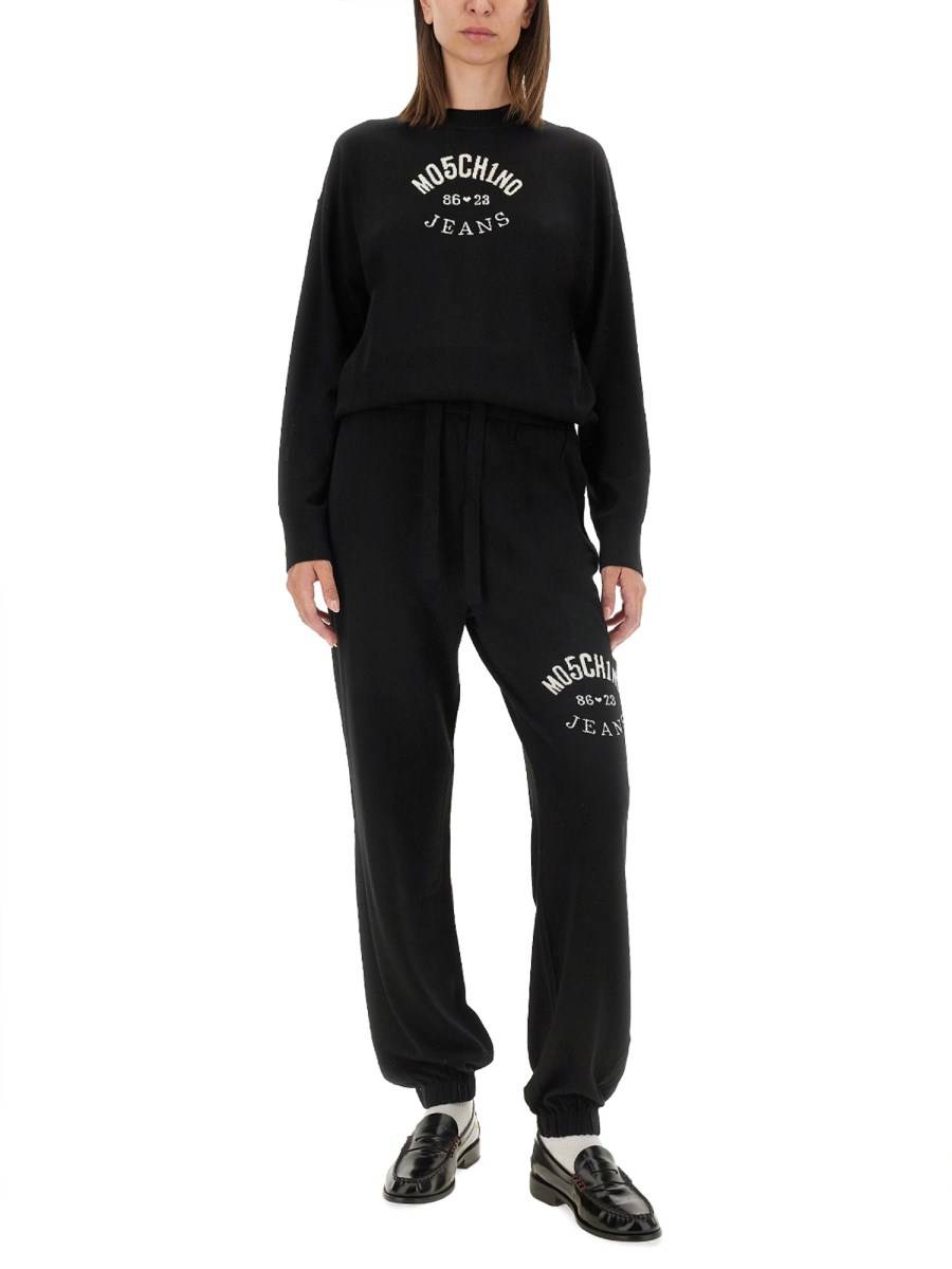MOSCHINO JEANS MAGLIA IN LANA CON LOGO Sconto