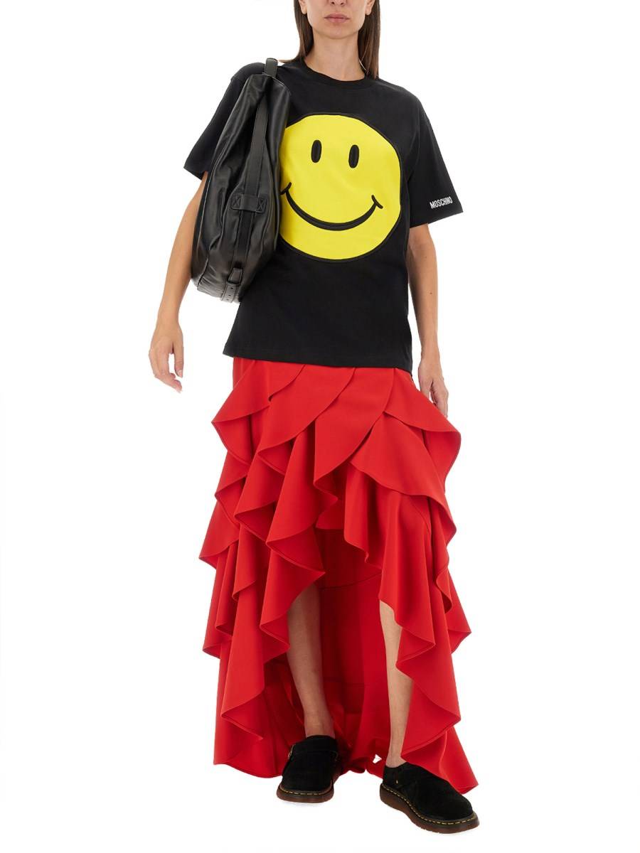 MOSCHINO T-SHIRT IN JERSEY ORGANICO SMILEY® Outlet