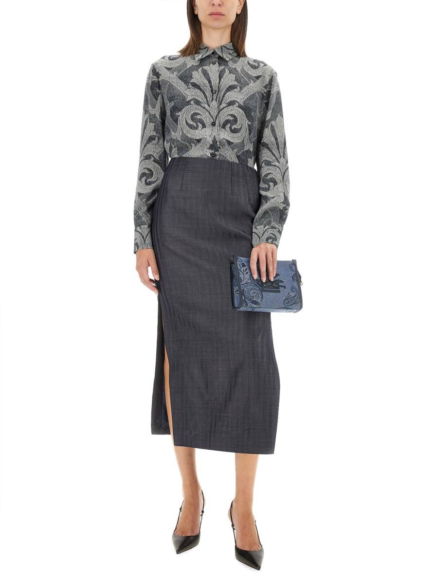 ETRO CAMICIA IN SETA CON STAMPA Convenienza