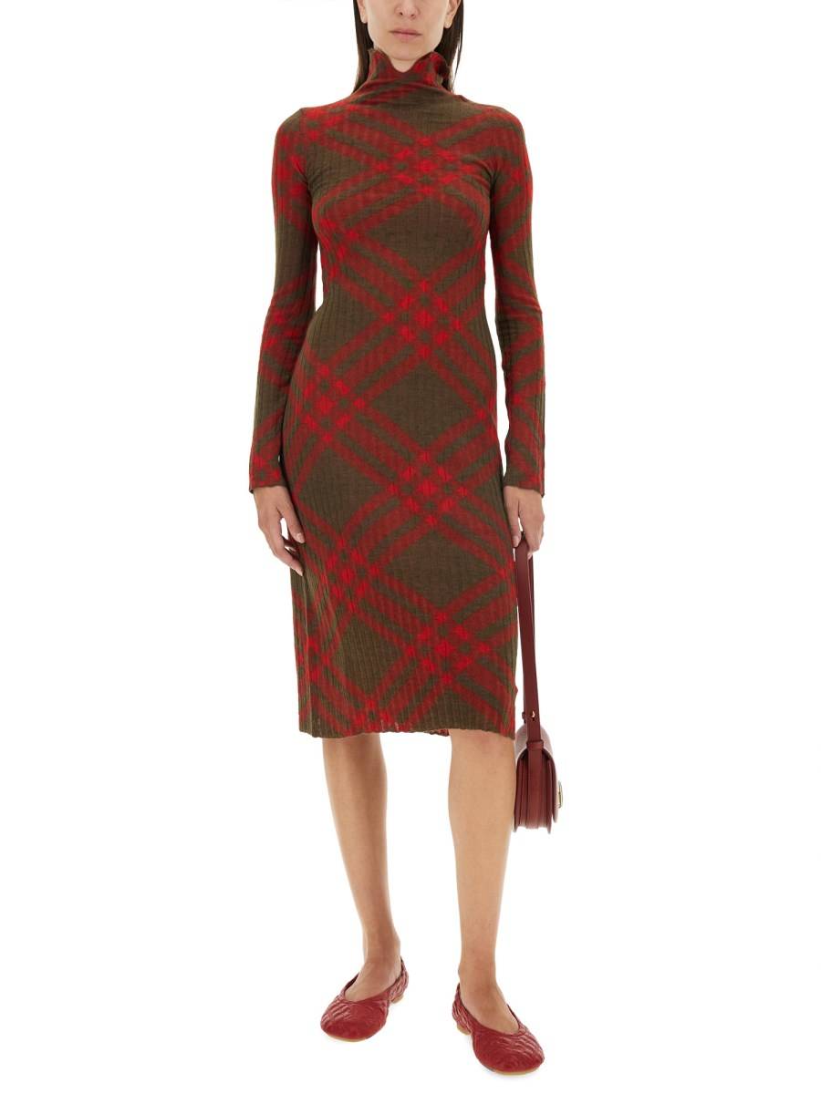 BURBERRY ABITO IN MISTO LANA CHECK Saldi Di Fabbrica
